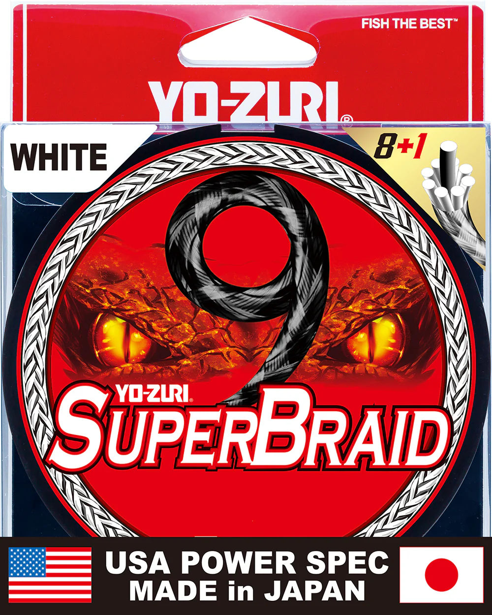 Yo-Zuri SuperBraid 9 White Standard Spools - 150 Yards