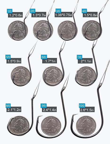 25-Piece Heavy-Duty Circle Fishing Hooks