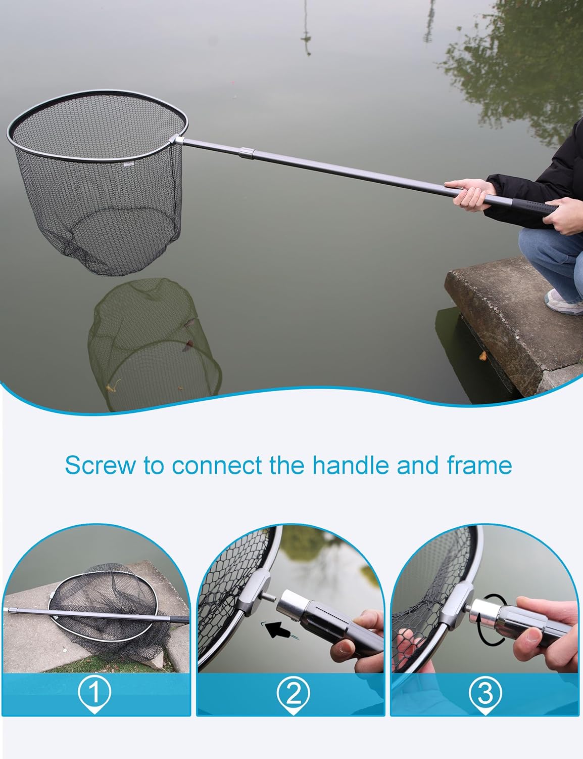 Telescopic Aluminum Alloy Fishing Net