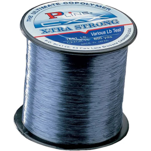 P-Line CXX Smoke Blue X-Tra Strong Fishing Line 3000 Yard Bulk Spool