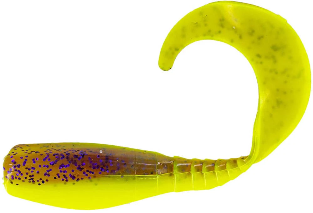 Big Bite Baits Curly Tail Crappie Minnr Soft Plastic - 10 Pack