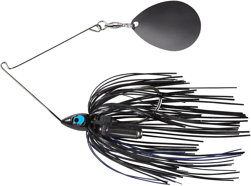War Eagle Painted Head Night Time Single Colorado Spinnerbait - 1/2 oz