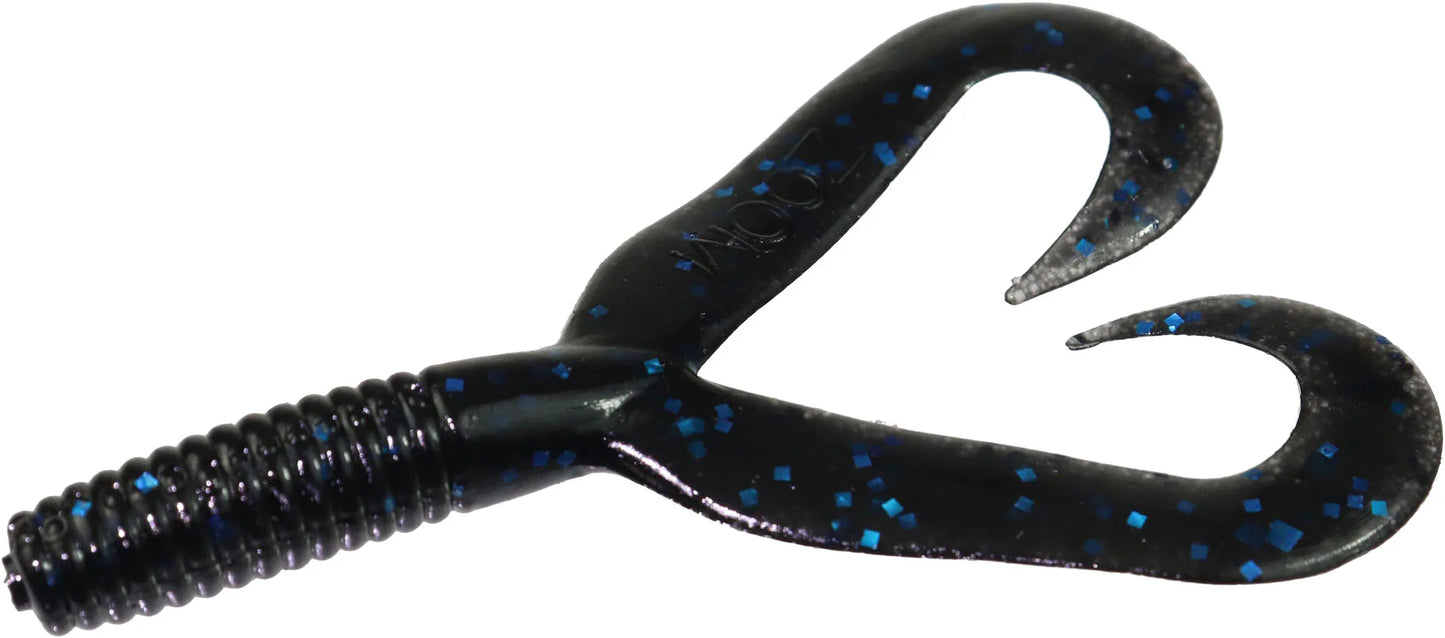 Zoom Creepy Crawler Twin Tail Grub Jig Trailer - 3 Inch
