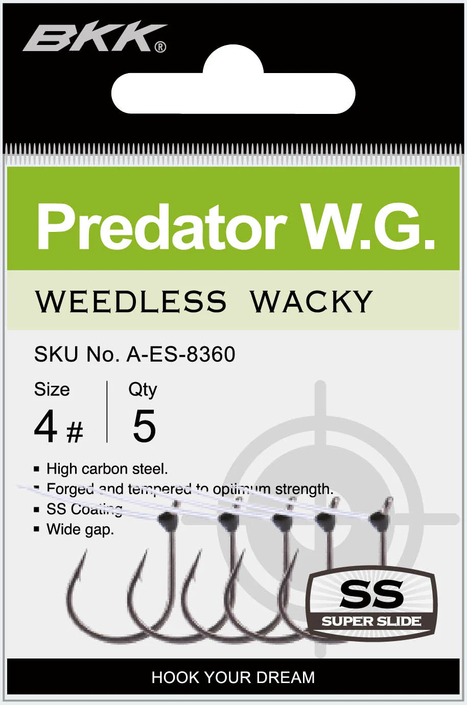 BKK Predator WG Weedless Wacky Hook