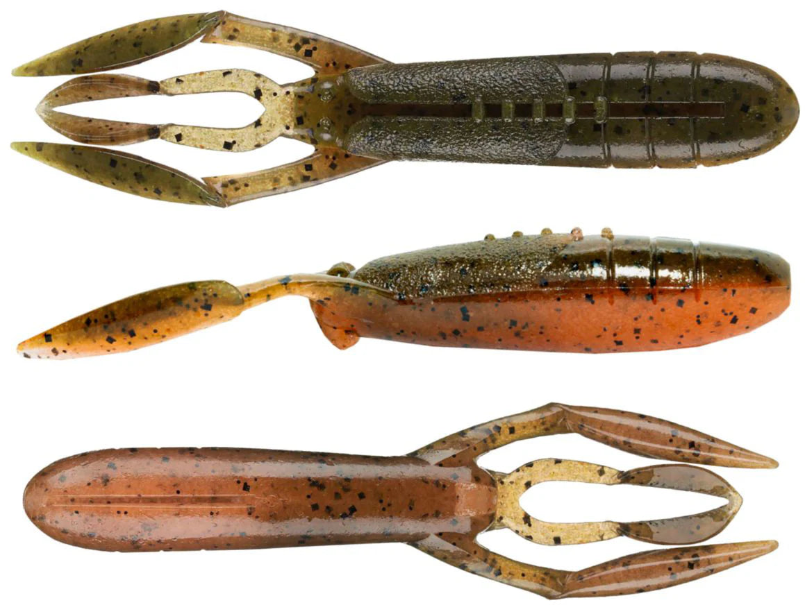 Keitech Glide Camaron 3.5 Inch Soft Plastic Craw - 6 Pack