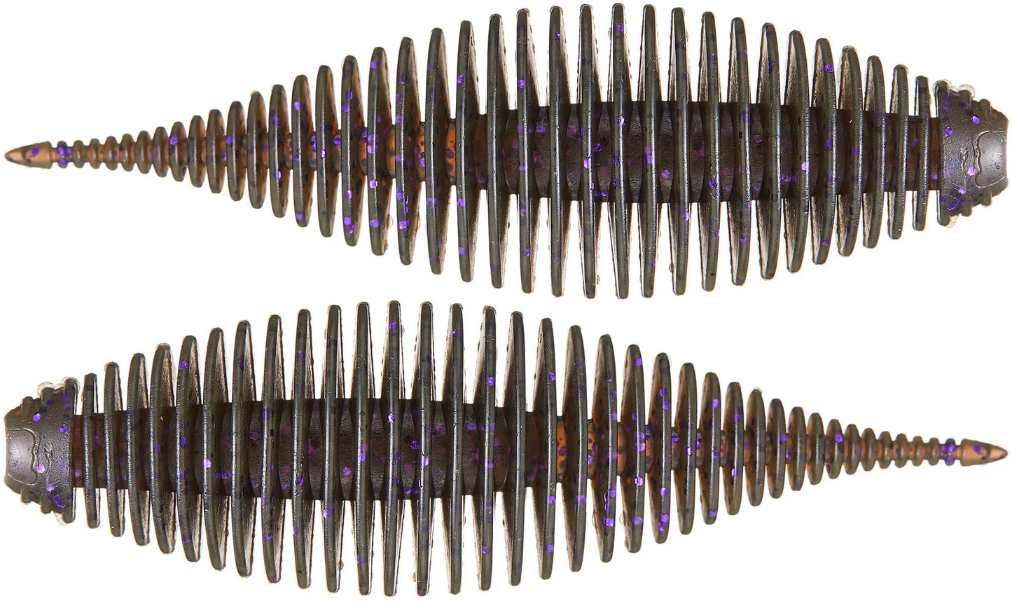 Geecrack Floating Elastomer Bellows Shad Soft Plastic Creature Bait - 3.8 Inch