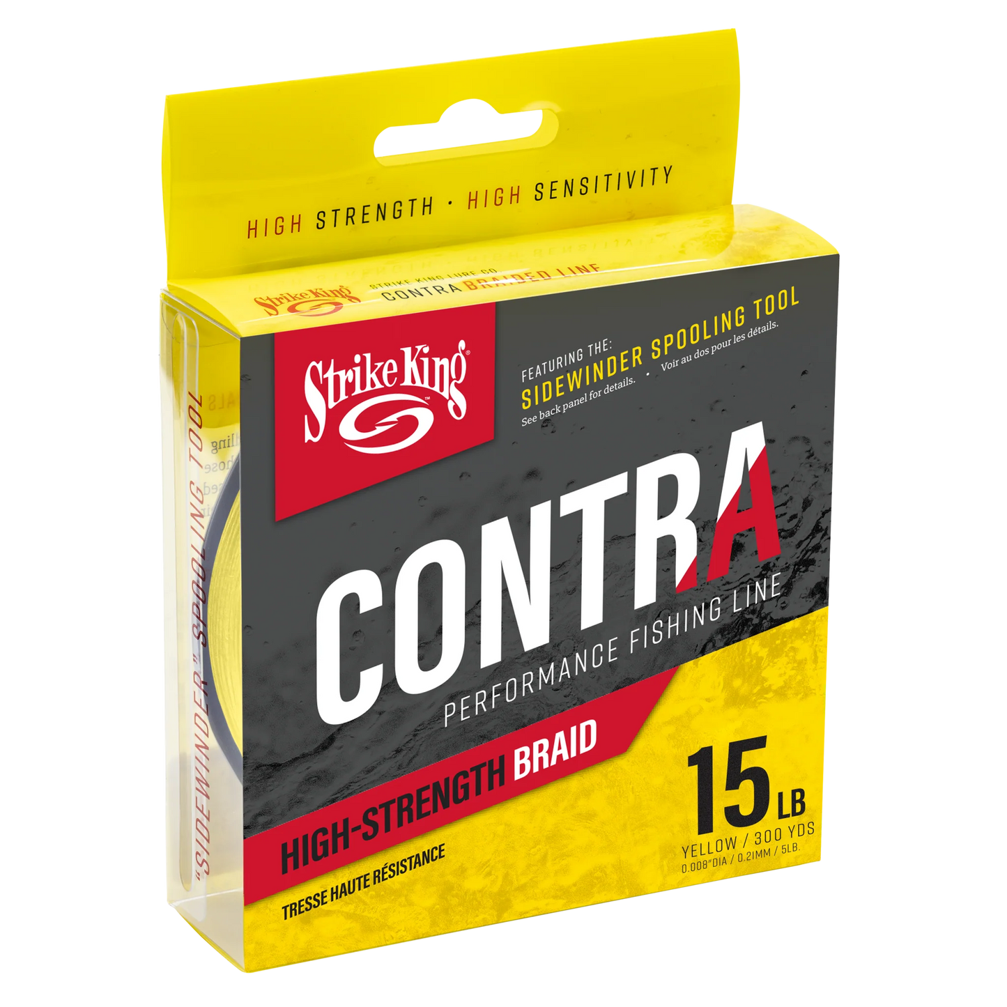 Strike King Contra Braid - Hi-Vis Yellow