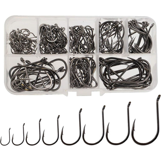 220PCS Assorted Large-Size Fishing Hooks