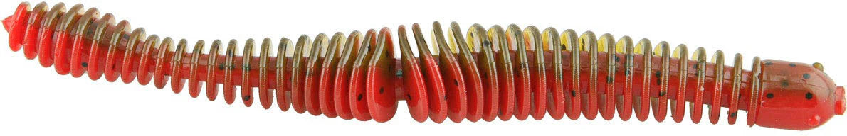 Big Bite Baits Coontail Worm 4 3/4 inch Ribbed Worm