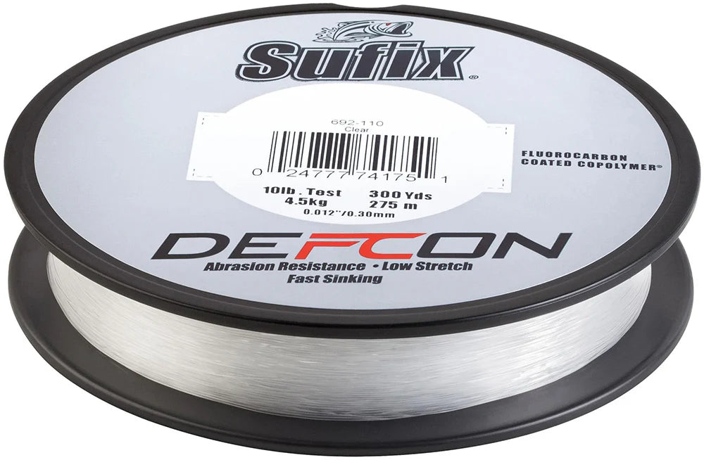 Sufix Defcon FC Copolymer Clear Filler Spools - 300 Yards