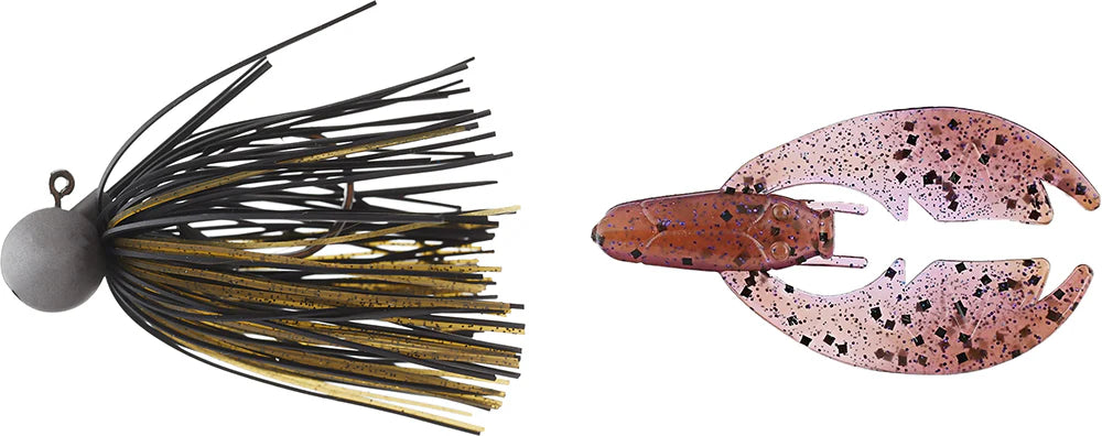 Keitech Tungsten Model II Football Jig & NetBait Tiny Paca Chunk Combo