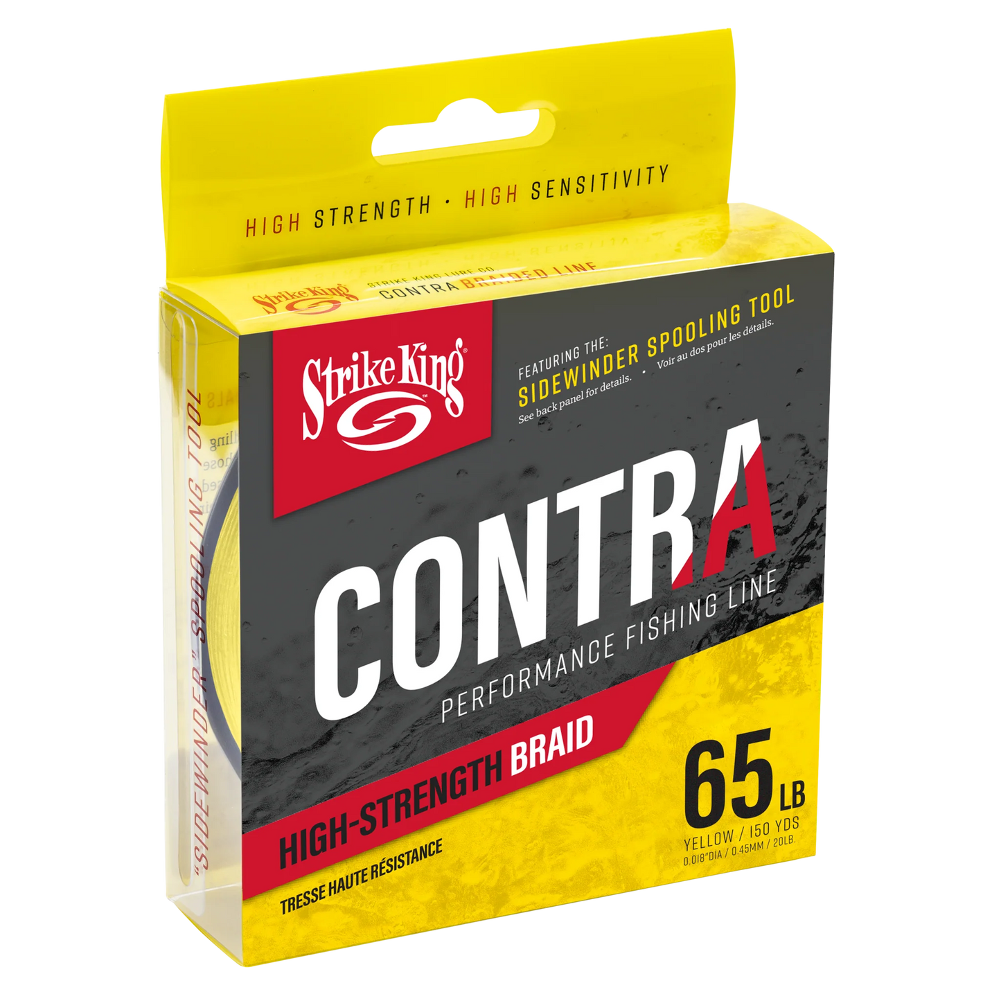 Strike King Contra Braid - Hi-Vis Yellow