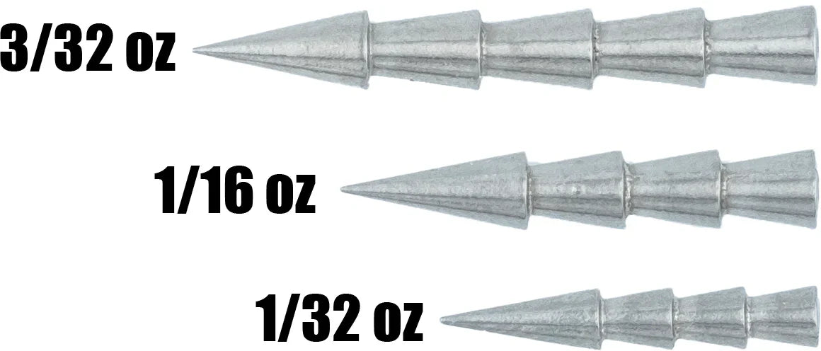 Departure Outdoors Tungsten Nail Weights - 5 Pack