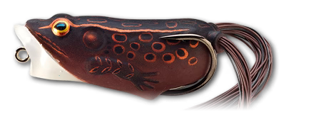 LIVETARGET Popper Frog Hollow Body Topwater Frog