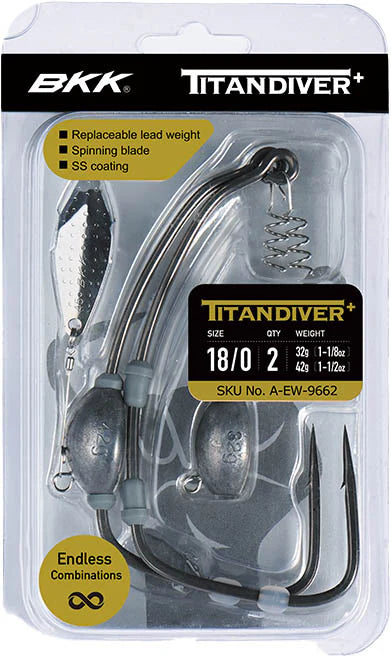 BKK Titan Diver+ Weighted Swimbait Hook