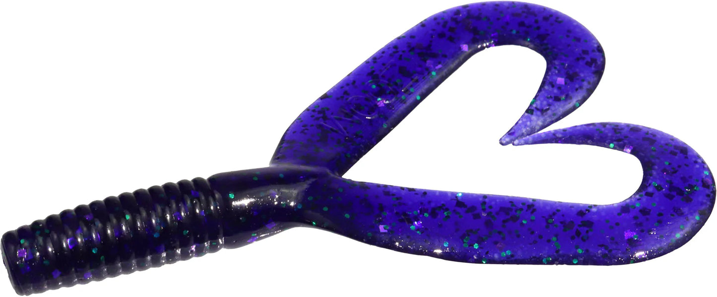 Zoom Creepy Crawler Twin Tail Grub Jig Trailer - 3 Inch