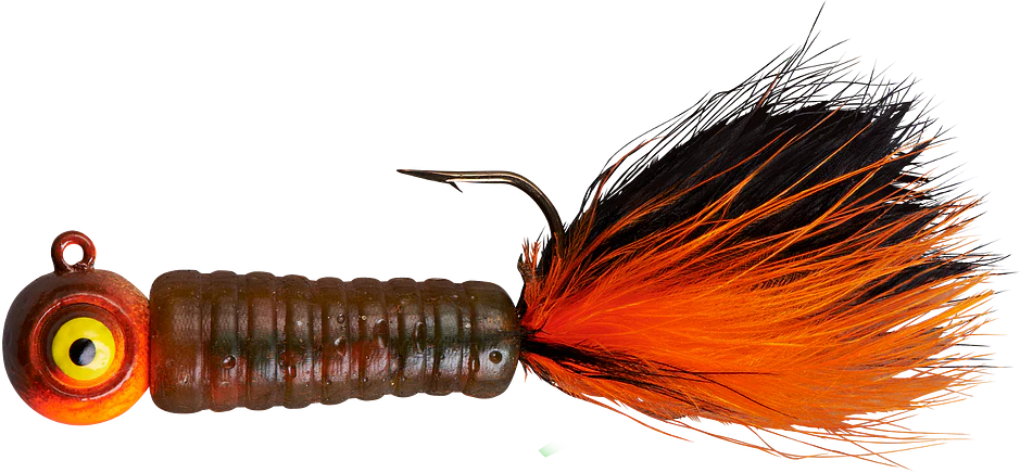 Lindy Fuzz-E-Grub Pre-Rigged Hair Tail Soft Grub 2 pack