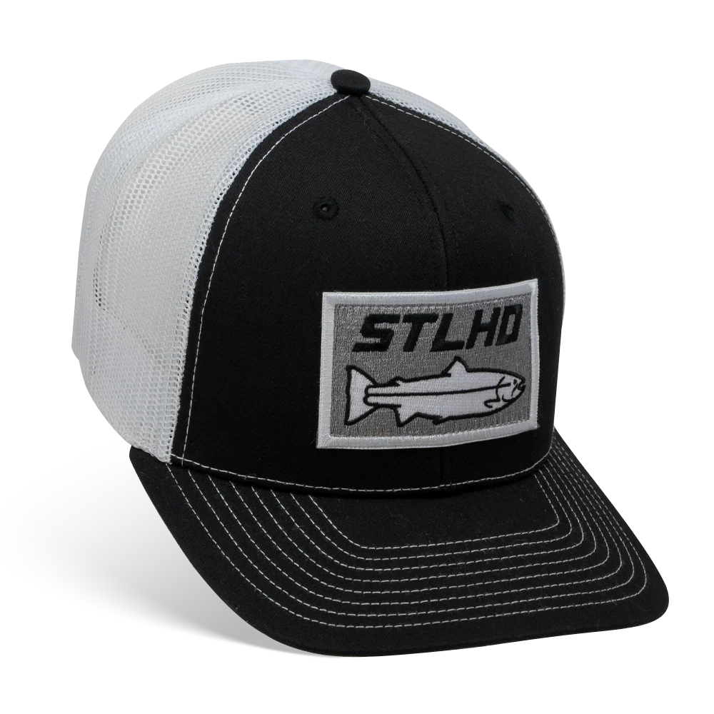 STLHD Winter Ice Black/White Trucker Snapback Hat