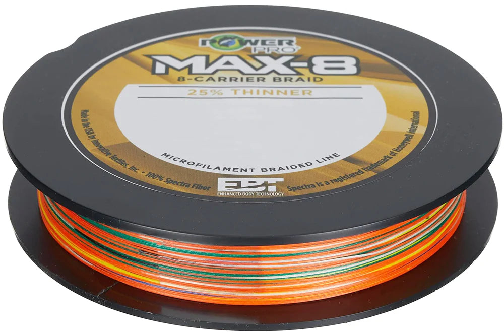 Power Pro Maxcuatro Max 8 4 Color Metered Braid Filler Spool - 500 Yards