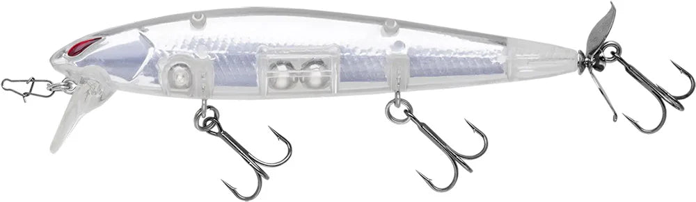 Nories Laydown Minnow Wake Prop Plus Topwater Walker/Prop Bait - 4.5 Inch
