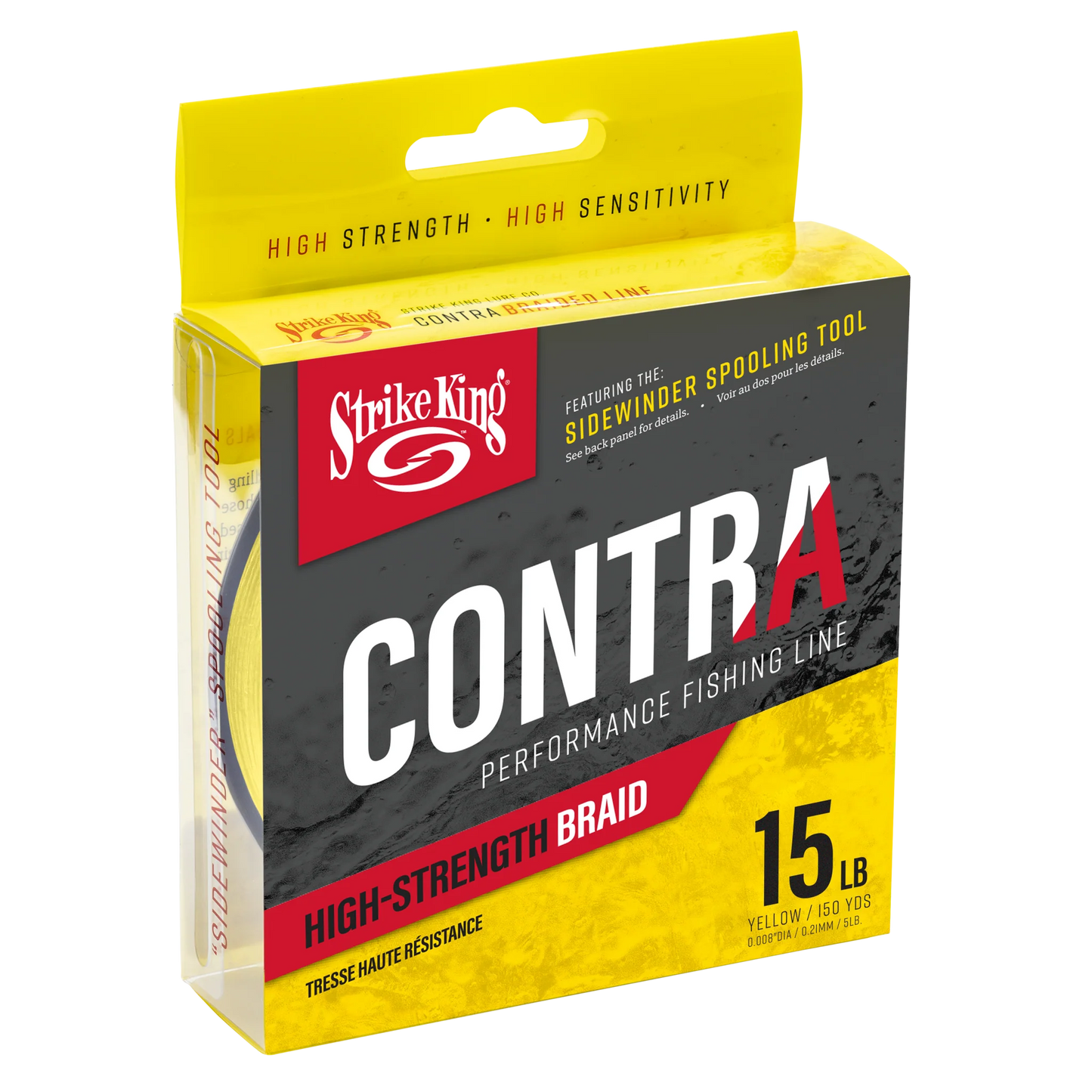 Strike King Contra Braid - Hi-Vis Yellow
