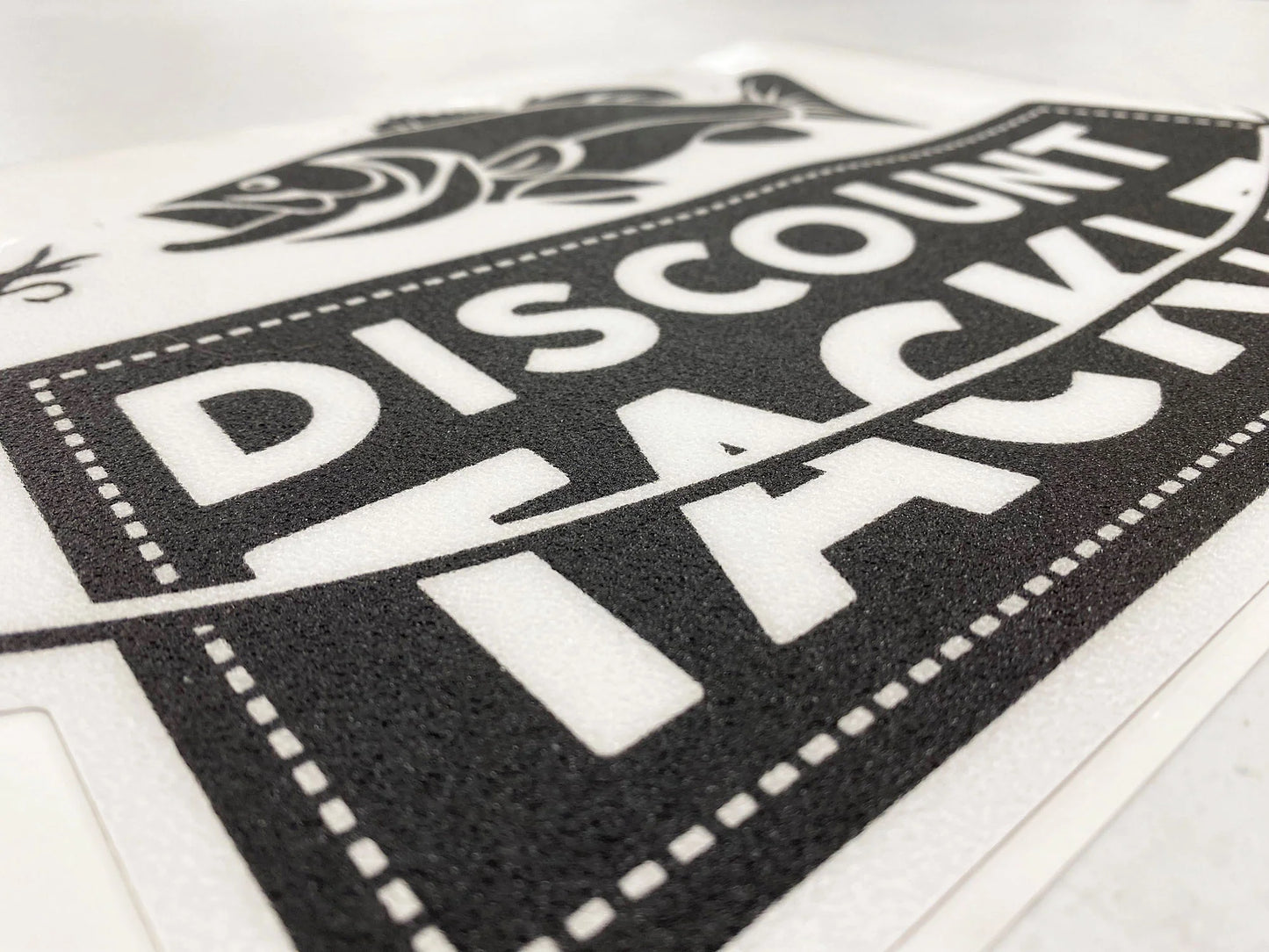 Discount Tackle Carpet Decal