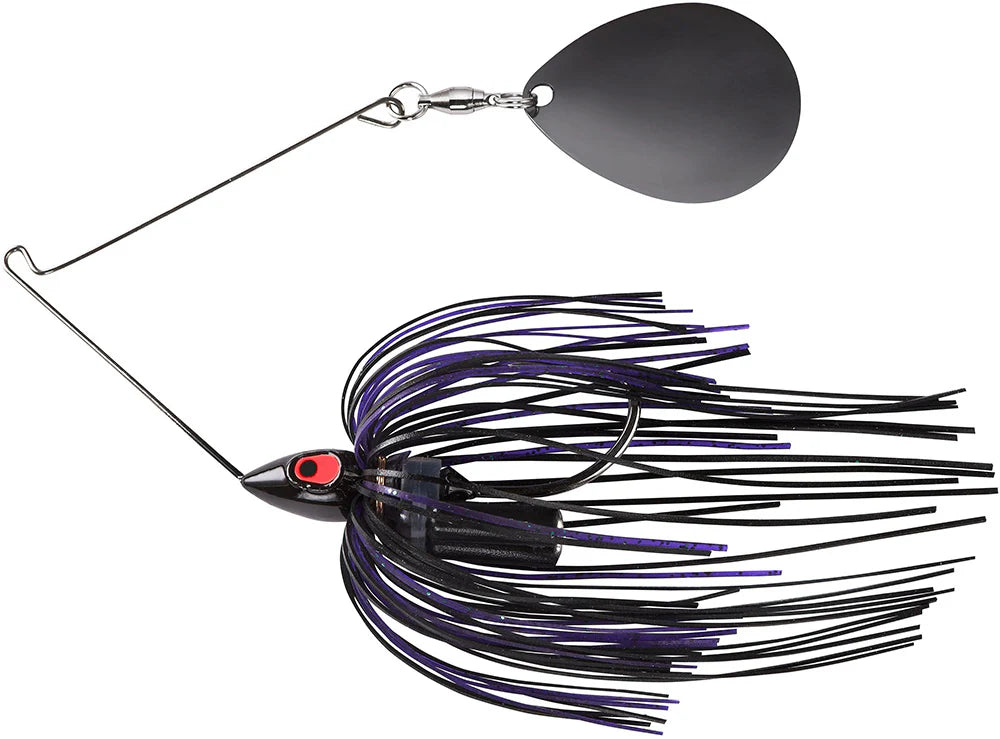 War Eagle Painted Head Night Time Single Colorado Spinnerbait - 1/2 oz