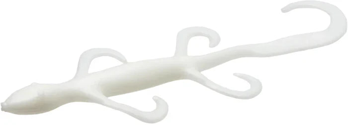 Zoom Lizard 6 Inch White Creature Bait MEGA BLOWOUT - 100 Packs