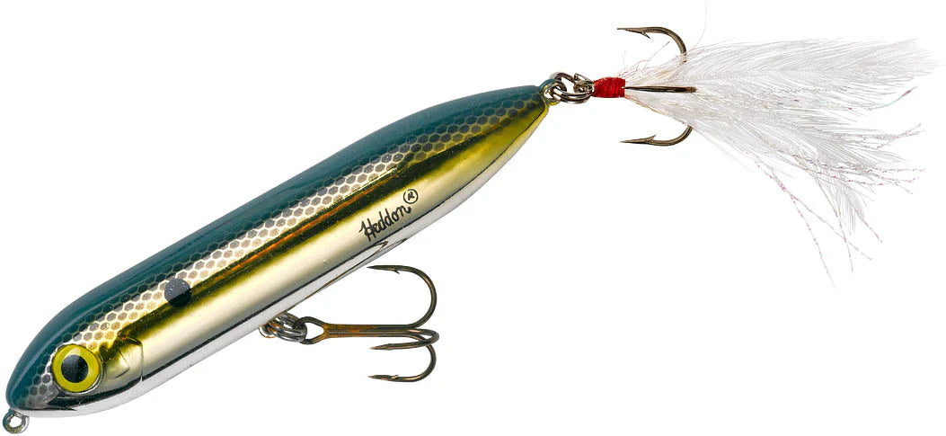 Heddon Super Spook Jr. Feather Dressed 3 1/2 inch Topwater Walker