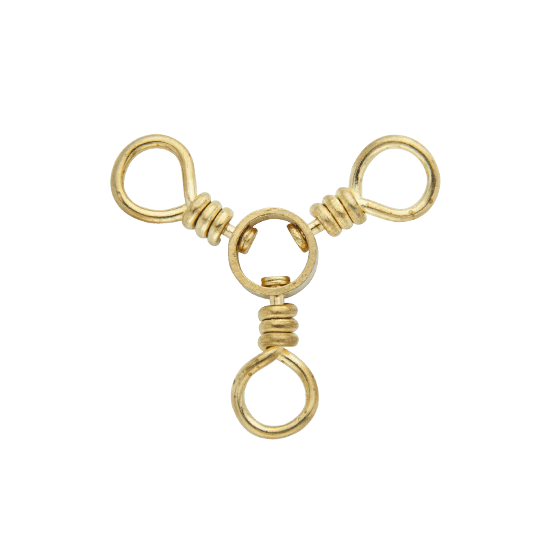Rosco Brass 3-Way Swivel 12 pack